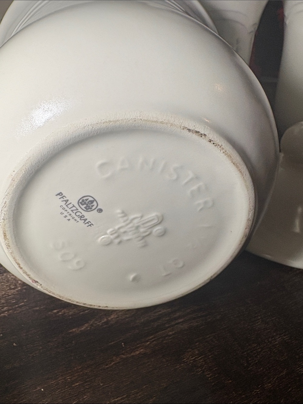 Vintage Pfaltzgraff Tea Rose stoneware Floral canisters with Lids - Picture 7 of 11